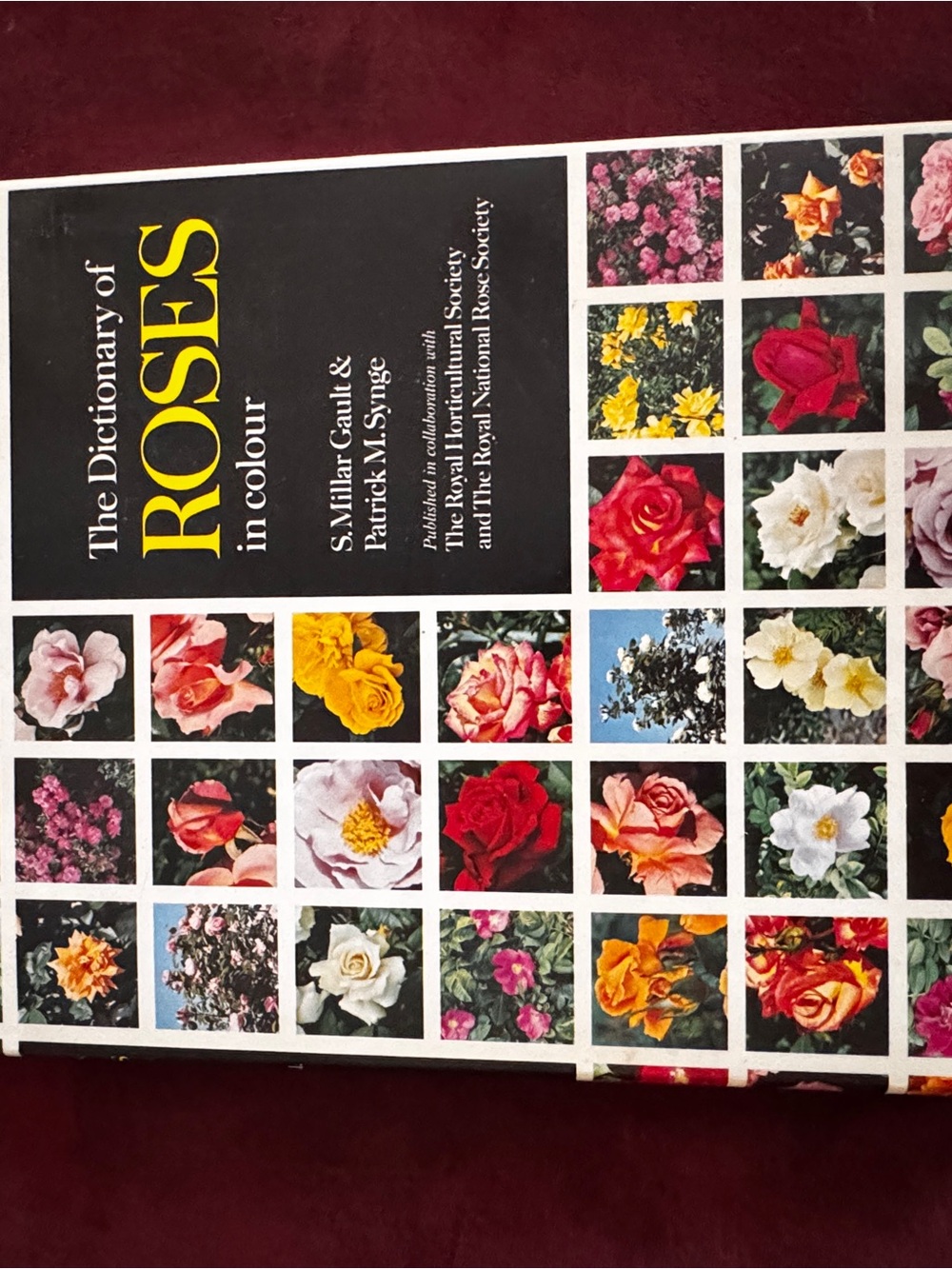 The Dictionary of Roses in Colour - Floral Cover Book